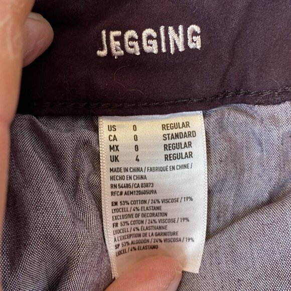 American Eagle Outfitters Womens Jeans Size 0 Skinny Jeggings Stretch Purple - Picture 9 of 15